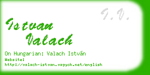 istvan valach business card